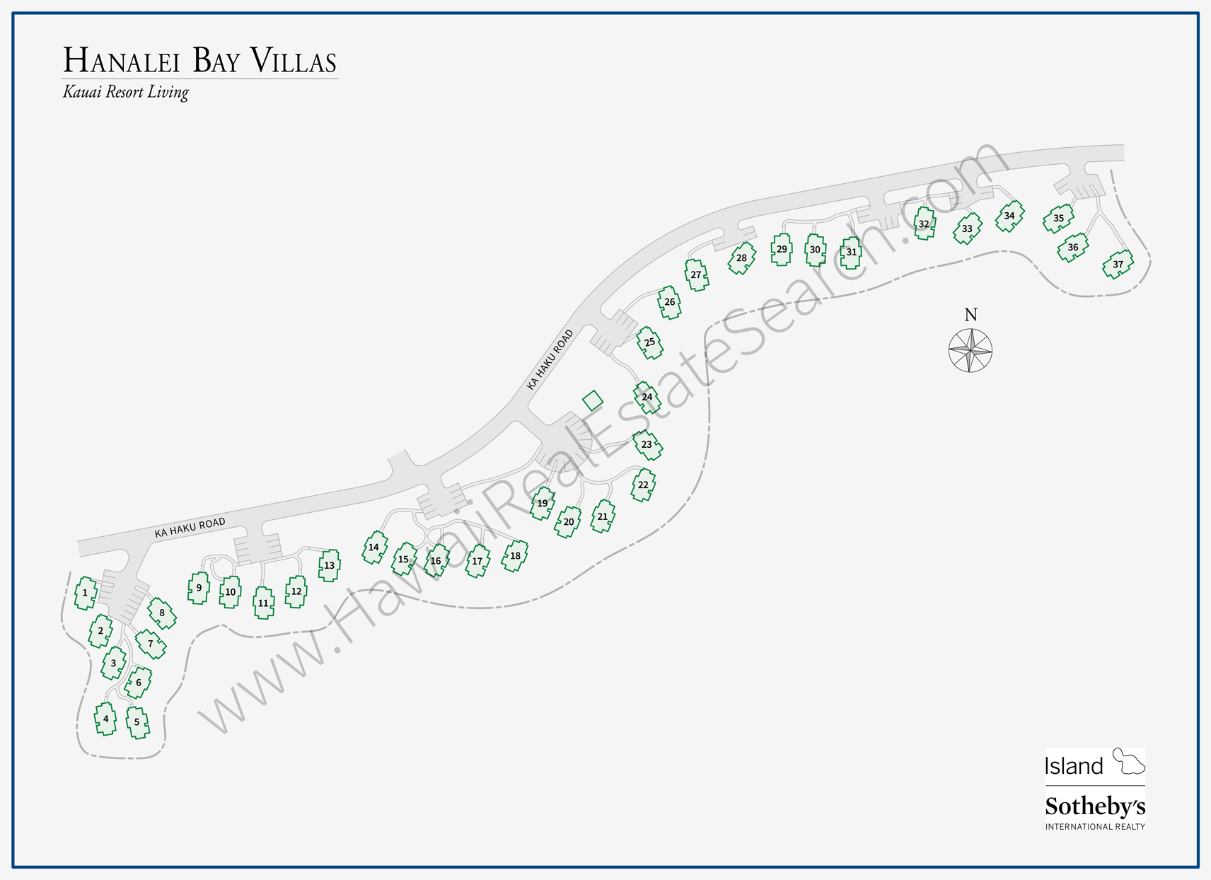 Hanalei Bay Villas Map